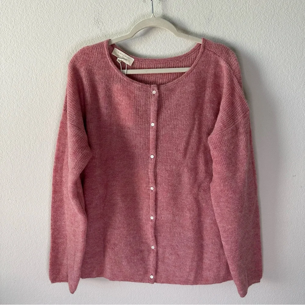 NWT SEZANE Gaspard Rosewood Pink Cardigan SZ XXXL - Picture 2 of 6